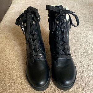 Brand New Black Indigo Rd. Combat Boots